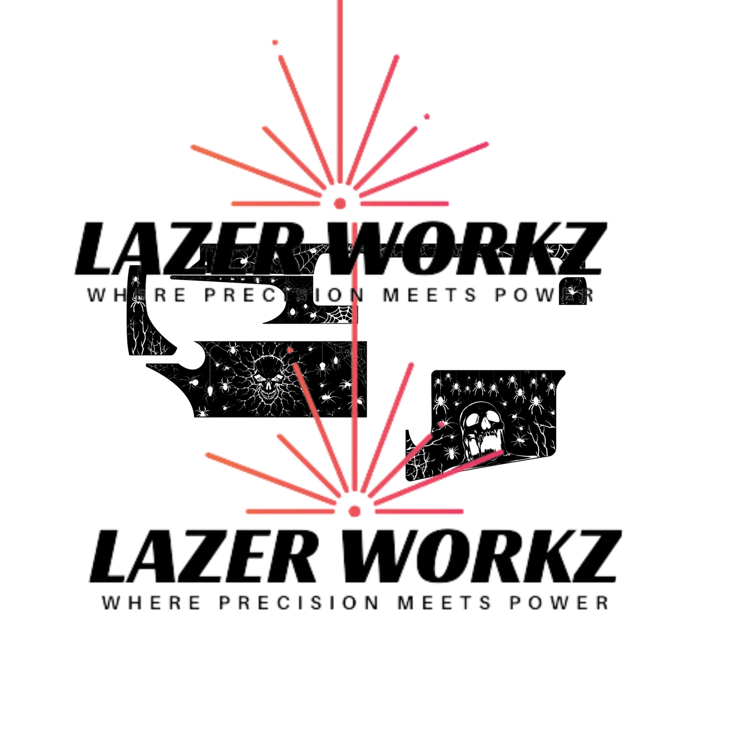 AR 15 Spiderman Design EZCad 2 and Lightburn Ready