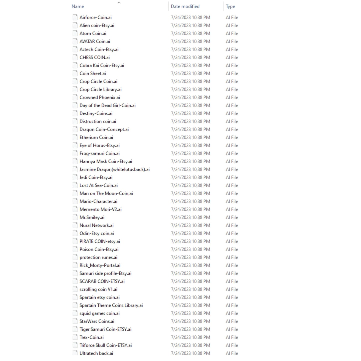 51 Coin SVG Fiber Laser Design Bundle