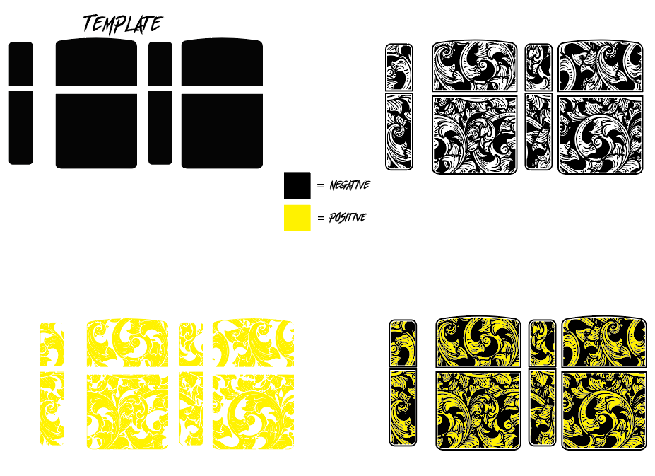 Lighter Scrollwork V3 Digital Design File for Custom Engraving