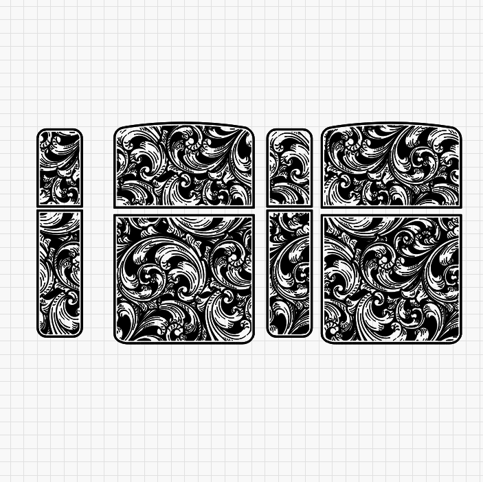 Lighter Scrollwork V4 Digital Design File for Custom Engraving