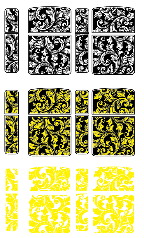 Lighter Scrollwork V6 Digital Design File for Custom Engraving
