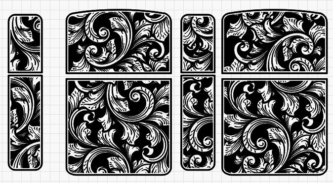 Lighter Scrollwork V6 Digital Design File for Custom Engraving