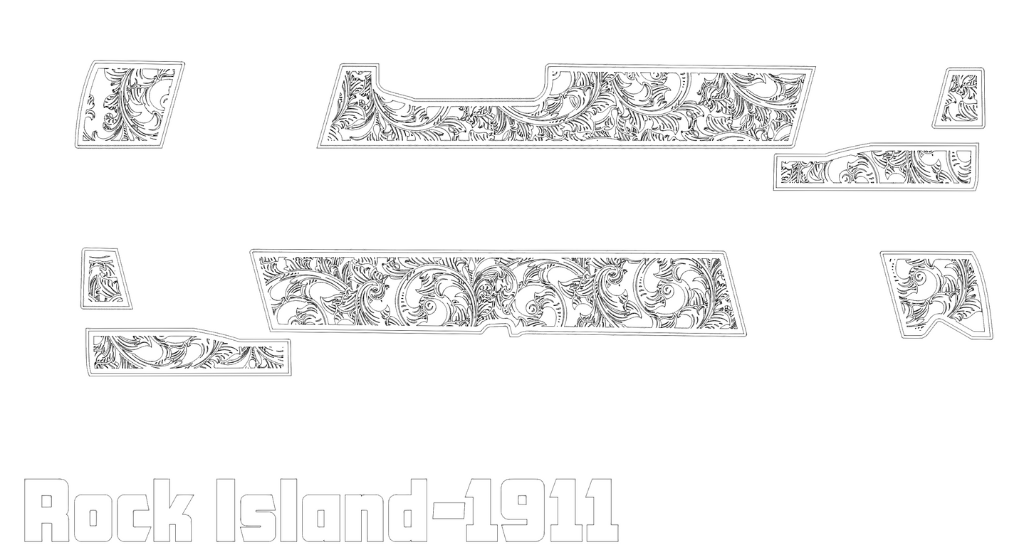 Rock Island Scrollwork V2 Lightburn and EZCad 2 Ready