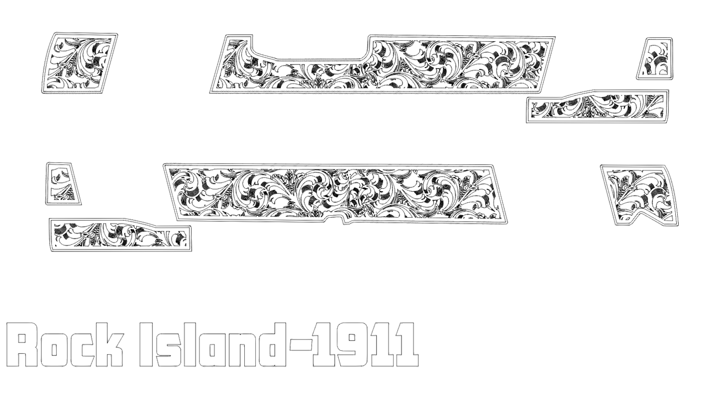 Rock Island Scrollwork V3 Lightburn and EZCad 2 Ready