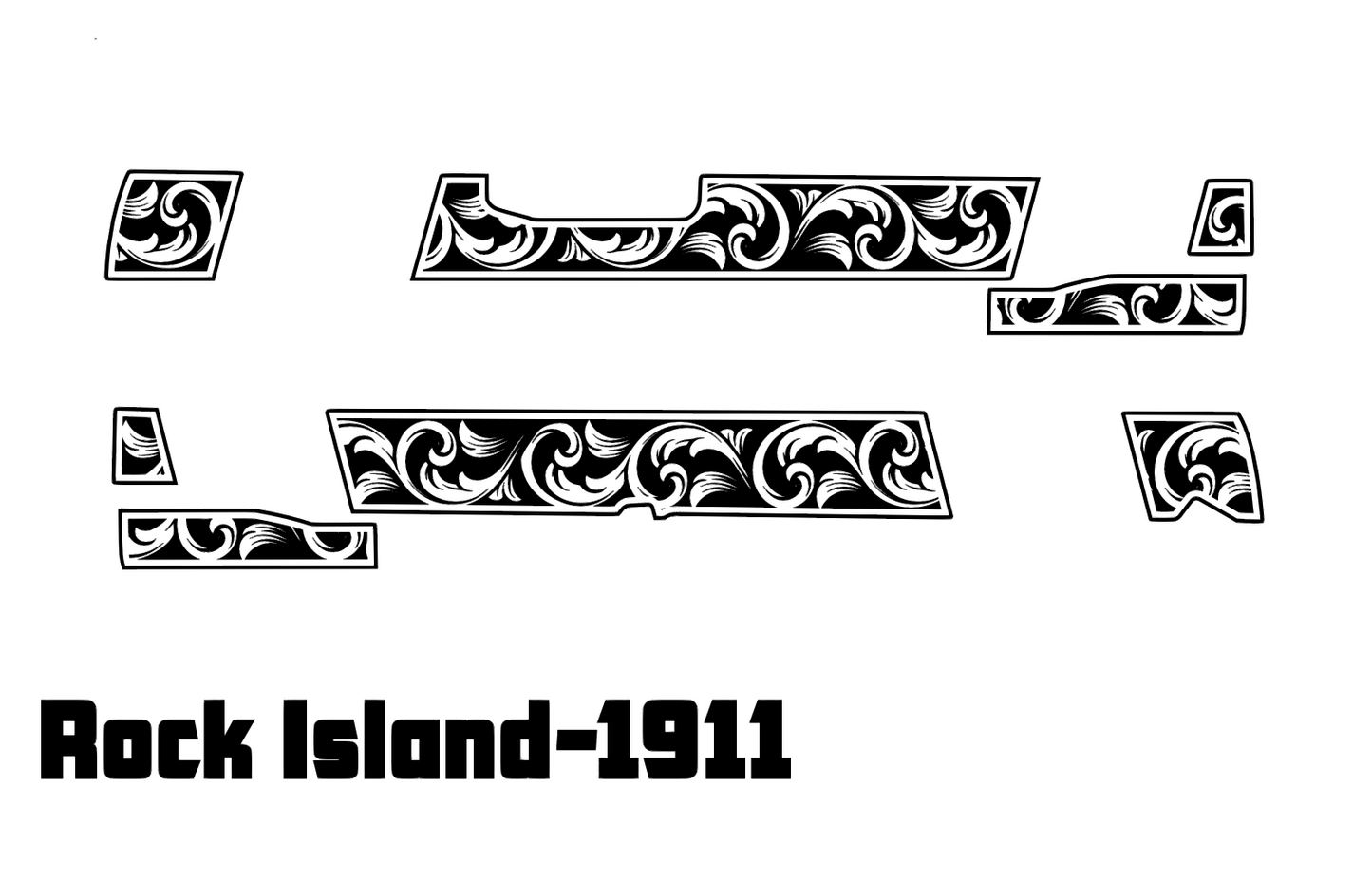 Rock Island Scrollwork V5 Lightburn and EZCad 2 Ready