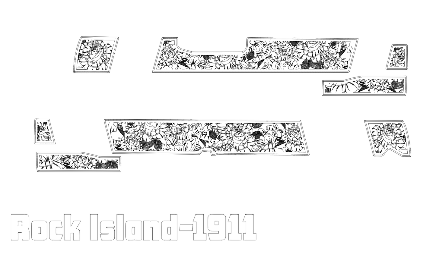 Rock Island Scrollwork V6 Lightburn and EZCad 2 Ready