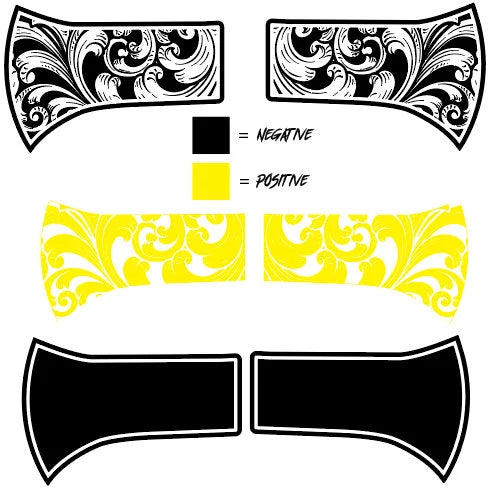 Axe Scrollwork V6 Design Template EZCad 2 and Lightburn Ready