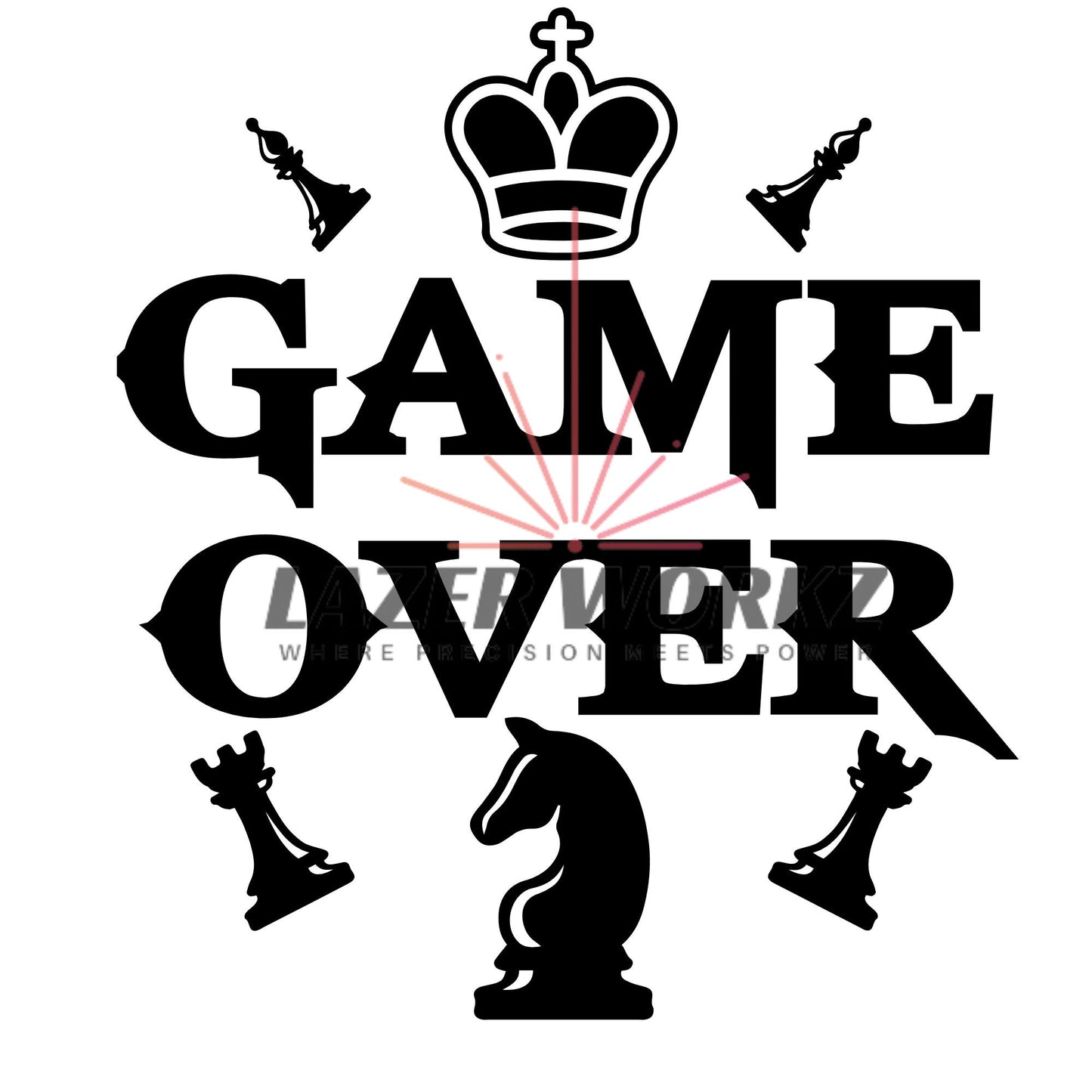 Chess Coin Digital File for Custom Coin Engraving