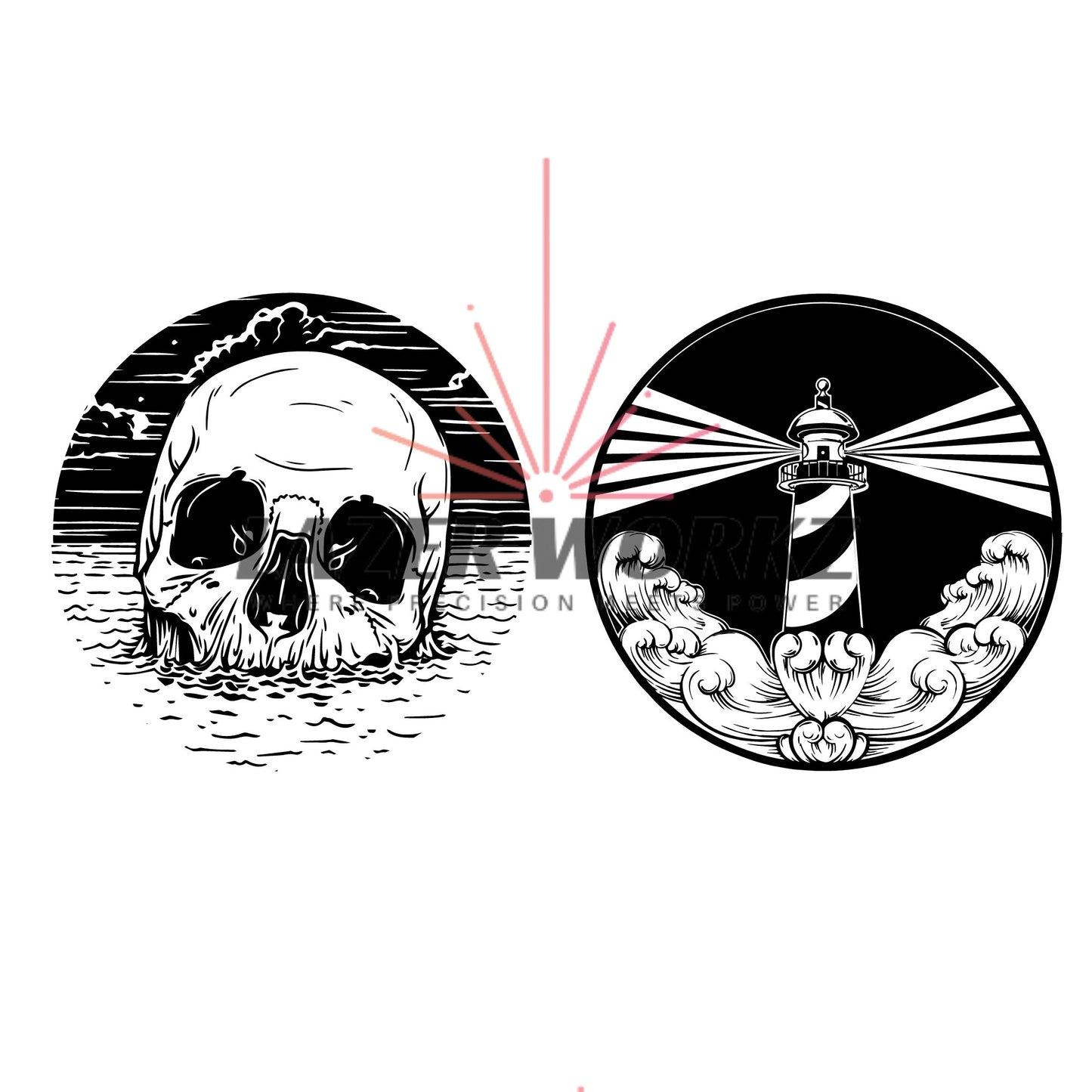 Lost At Sea Coin Digital File for Custom Coin Engraving