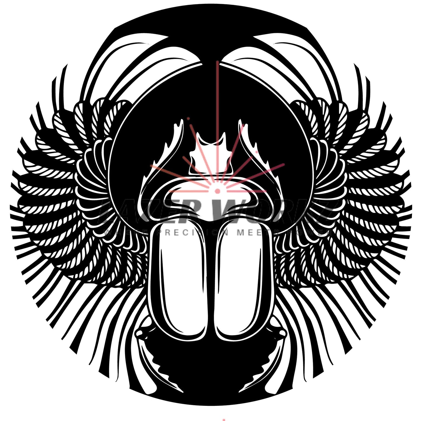 Scarab Coin Digital File for Custom Coin Engraving