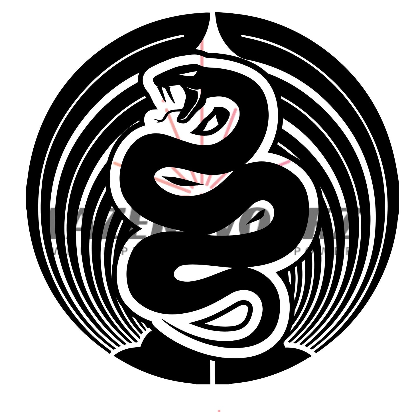 Snake Squid Coin Digital File for Custom Coin Engraving