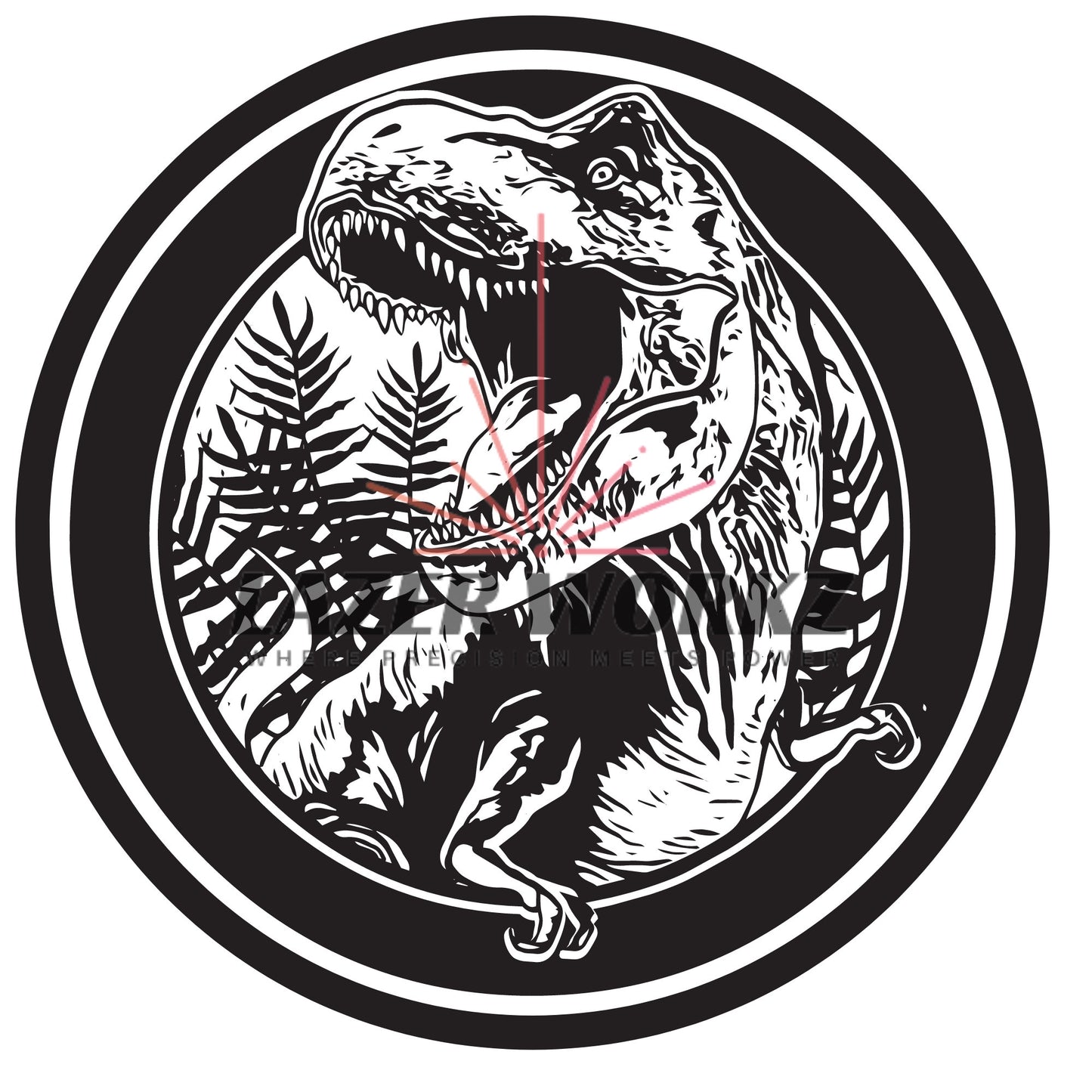 T-Rex Coin Digital File for Custom Coin Engraving