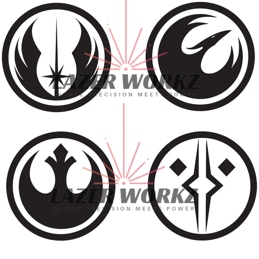 Star Wars Coin Digital File for Custom Coin Engraving
