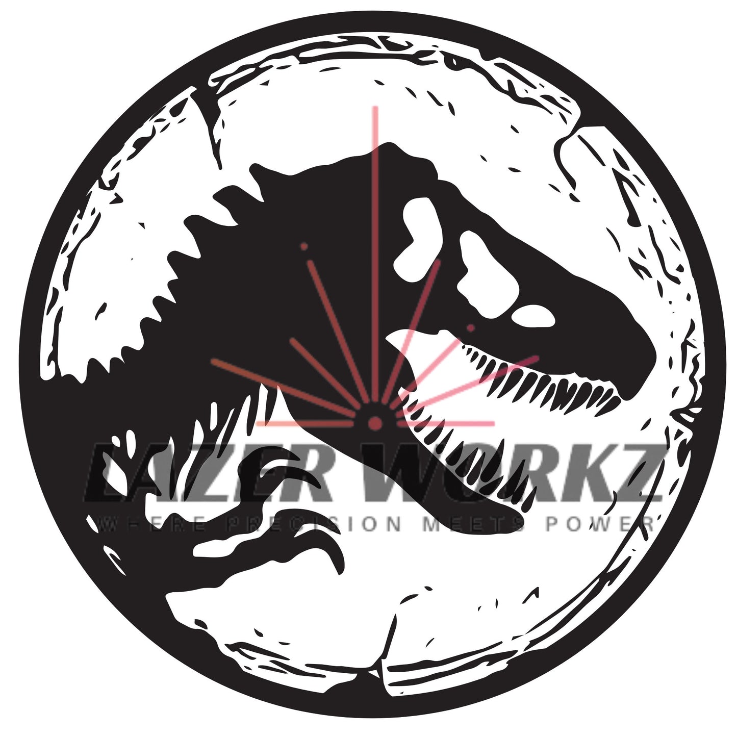 T-Rex Coin Digital File for Custom Coin Engraving