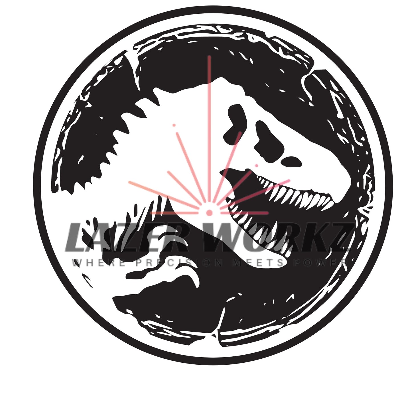 T-Rex Coin Digital File for Custom Coin Engraving