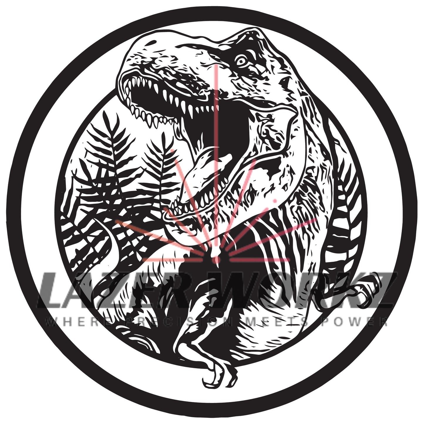 T-Rex Coin Digital File for Custom Coin Engraving