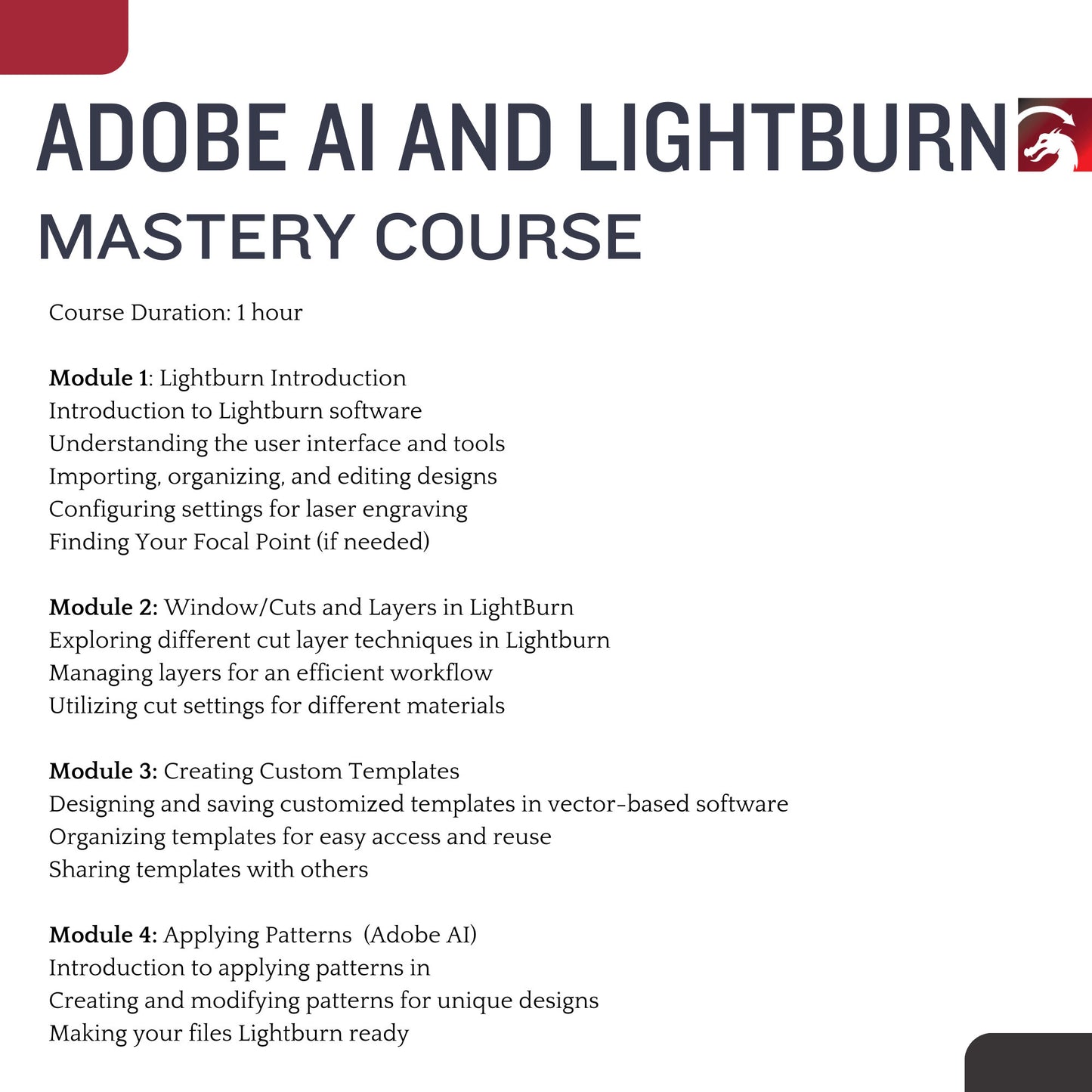 Adobe AI and Lightburn Mastery Course