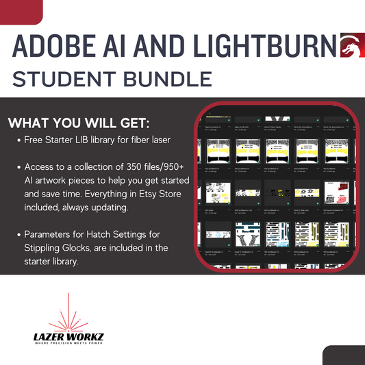 Adobe AI and Lightburn Student Artwork Bundle