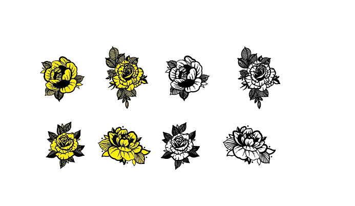 Rose Stack Design Rose-Stacking Digital File for Silhouette, Cricut, and Lightburn and m ...