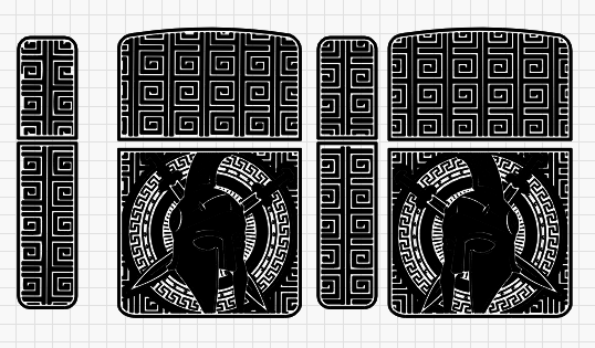 Zippo Spartan Digital Design File for Custom Engraving