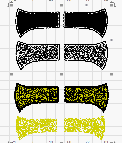 Viking Axe Design Template EZCad 2 and Lightburn Ready