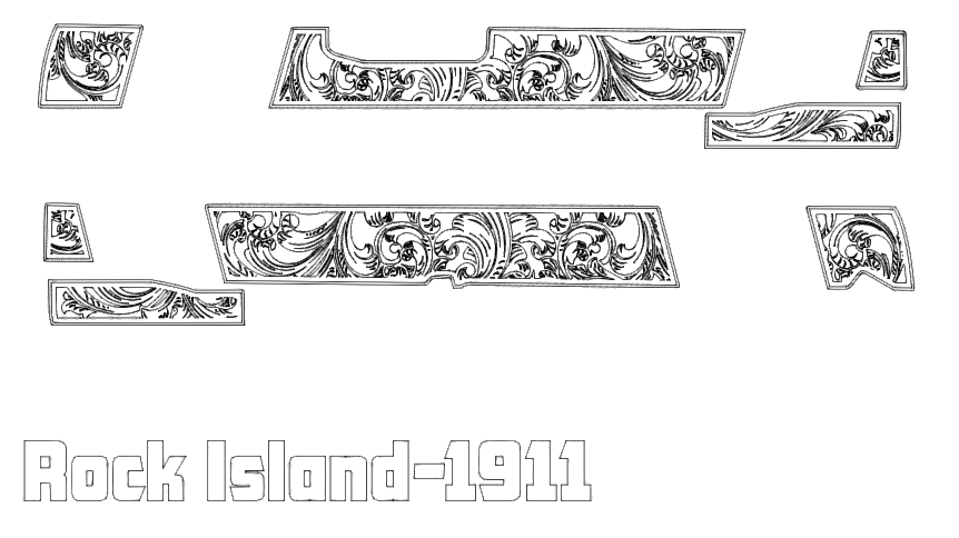 Rock Island Scrollwork V7 Lightburn and EZCad 2 Ready