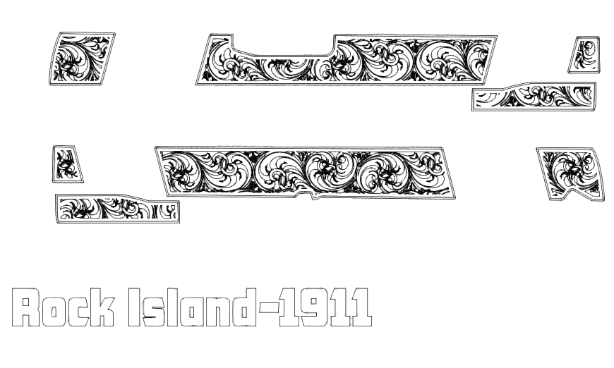 Rock Island Scrollwork V8 Lightburn and EZCad 2 Ready