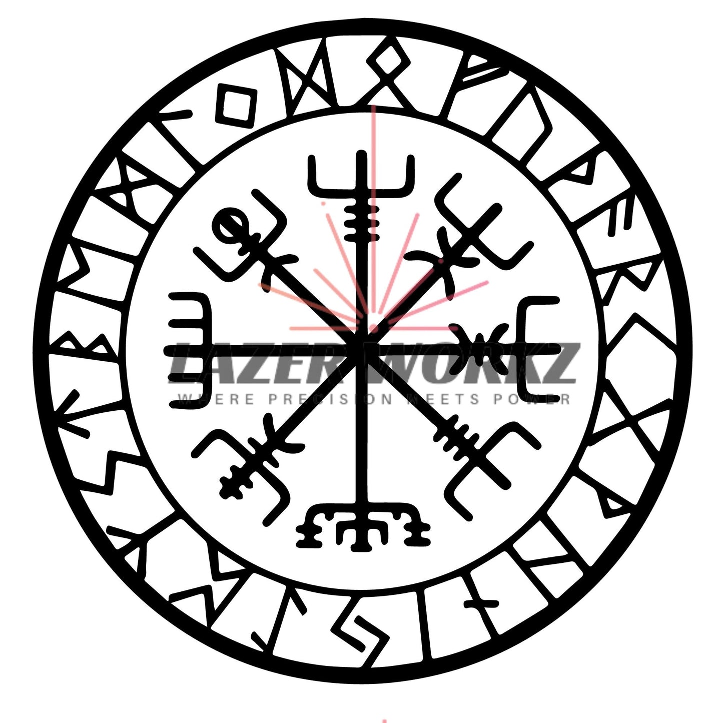 Protection Runes Coin Digital File for Custom Coin Engraving