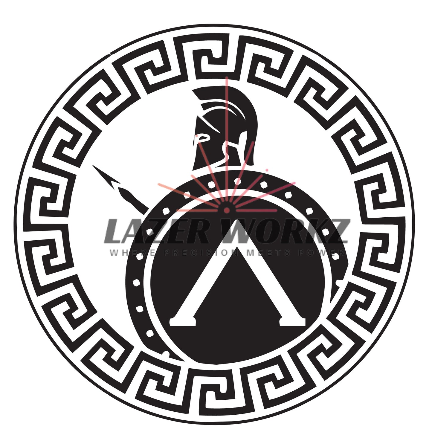 Spartan Coin Digital File for Custom Coin Engraving