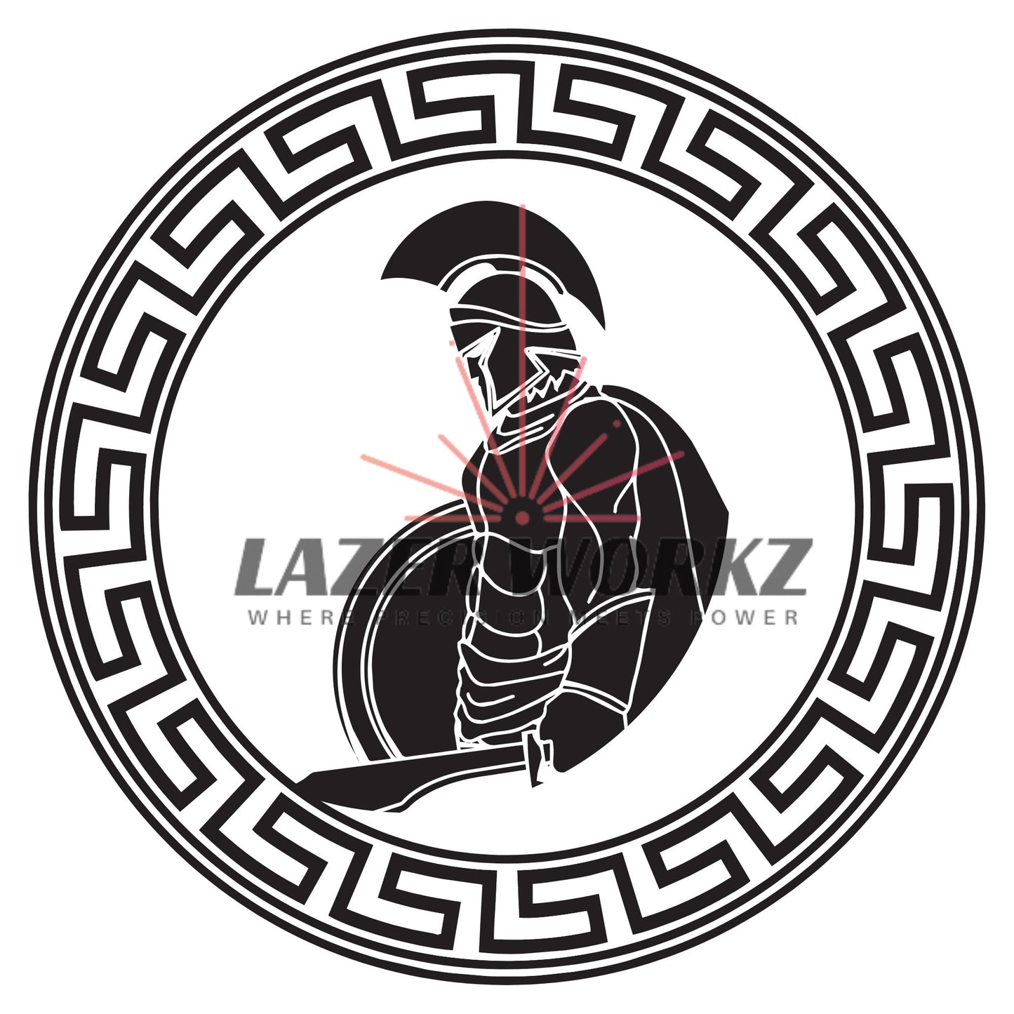Spartan Coin Digital File for Custom Coin Engraving