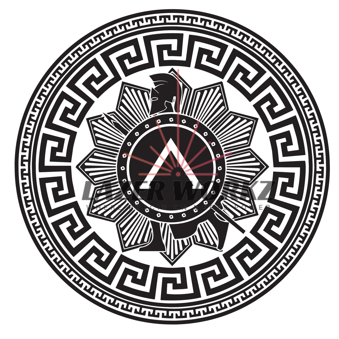 Spartan Coin Digital File for Custom Coin Engraving
