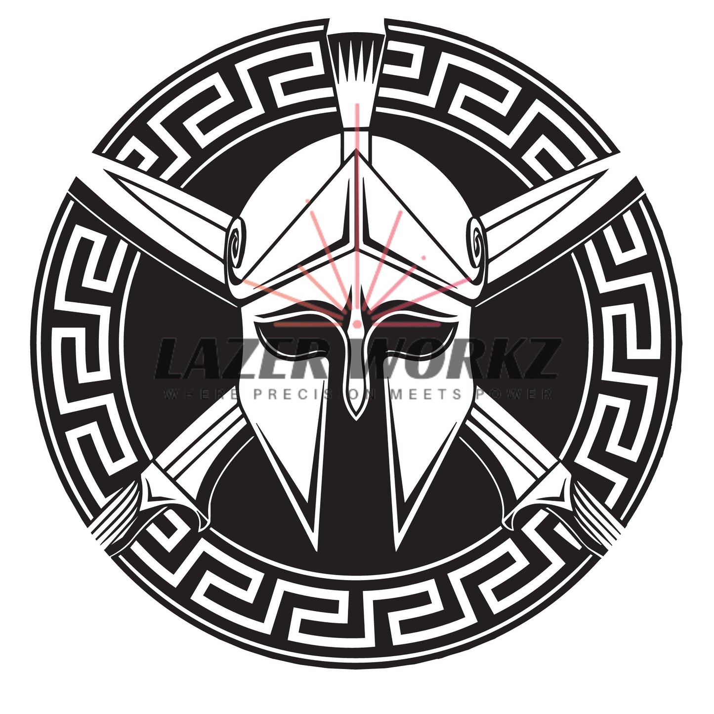 Spartan Coin Digital File for Custom Coin Engraving