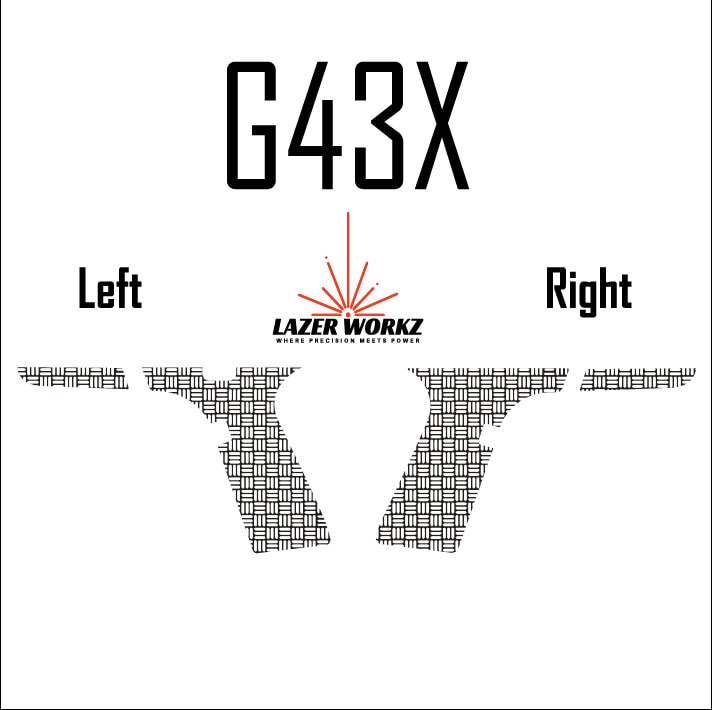 Lightburn-Ready G43x gen 5 Lower templates with seamless pattern