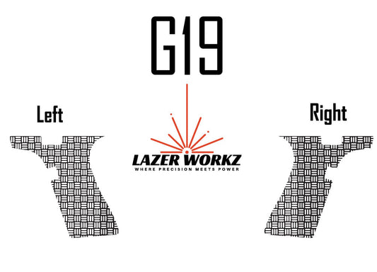 Lightburn-Ready G19 gen 5 Lower templates with seamless pattern