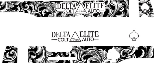 Delta Elite Colt 10 mm Auto template svg digital File for Silhouette, Cricut,  and more !