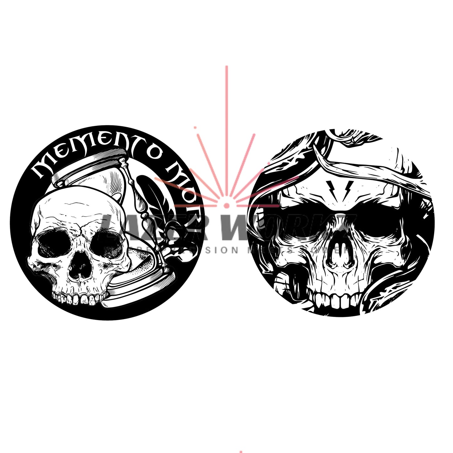 Memento Mori Coin Digital File for Custom Coin Engraving