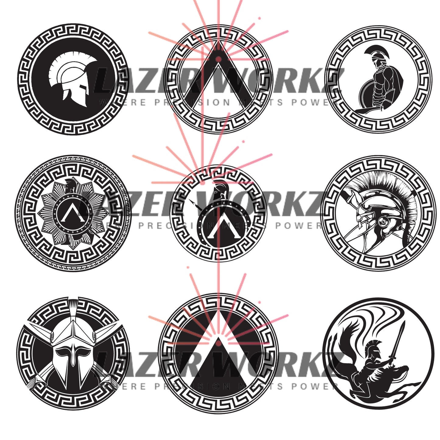 Spartan Coin Digital File for Custom Coin Engraving