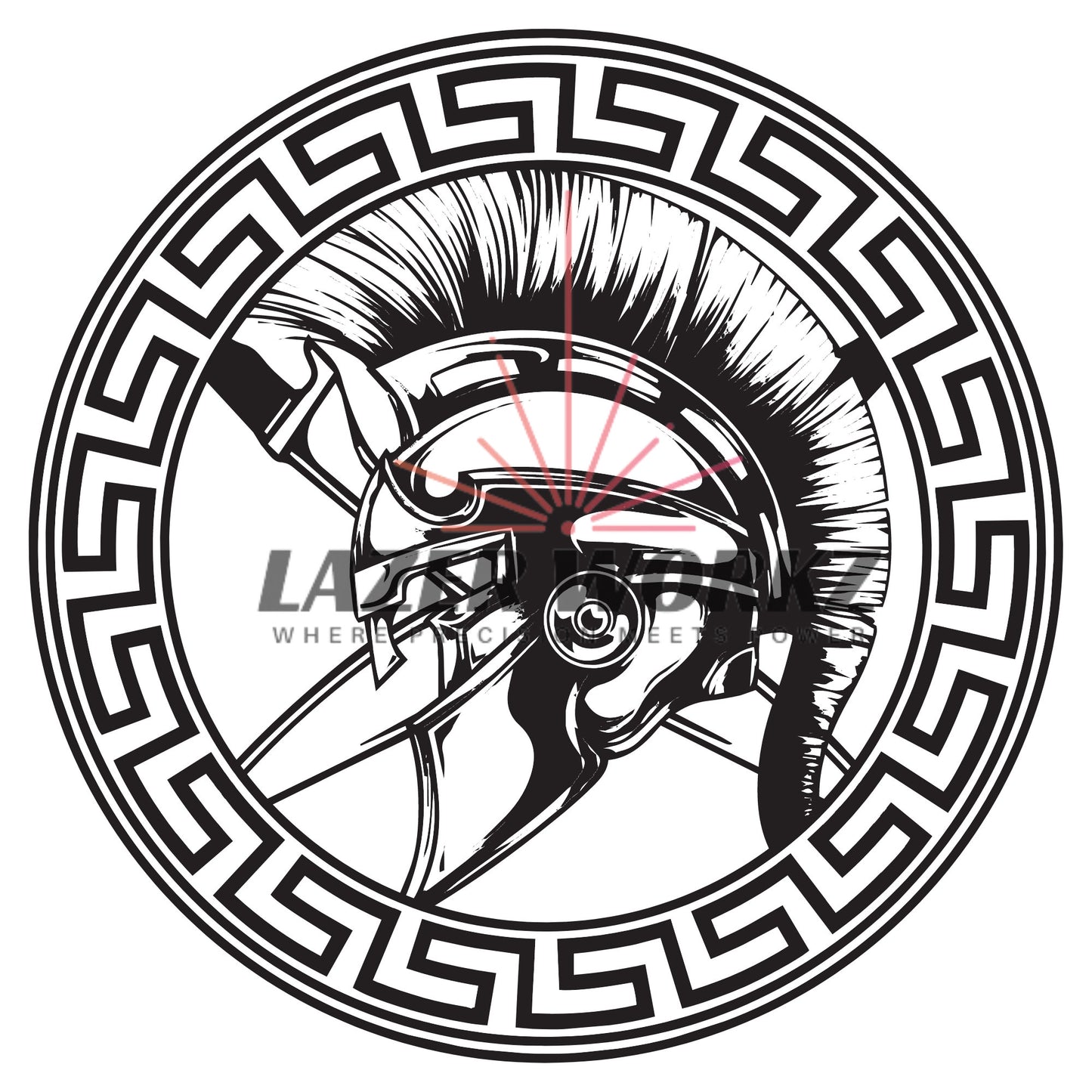 Spartan Coin Digital File for Custom Coin Engraving