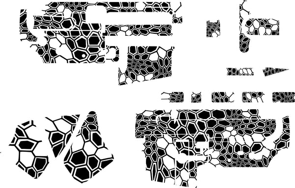 Exploded Ar Svg AR15 Kryptic Camo AR template svg digital File for Silhouette, Cricut ...